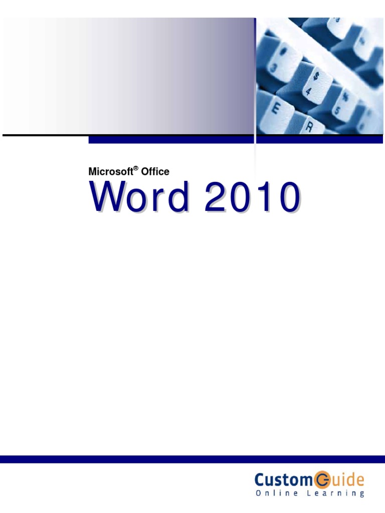 MS Word 2010(Courseware).pdf Microsoft Word Microsoft Office 2010