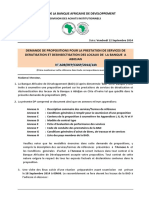 RFP-Dératisation Désinsectisation Des Locaux de La BAD À Abidjan