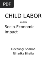 CHILD LABOR and Its Socio-Economic Impact