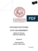 Computer Aided Machine Drawing-I Assignment. (1) (2)