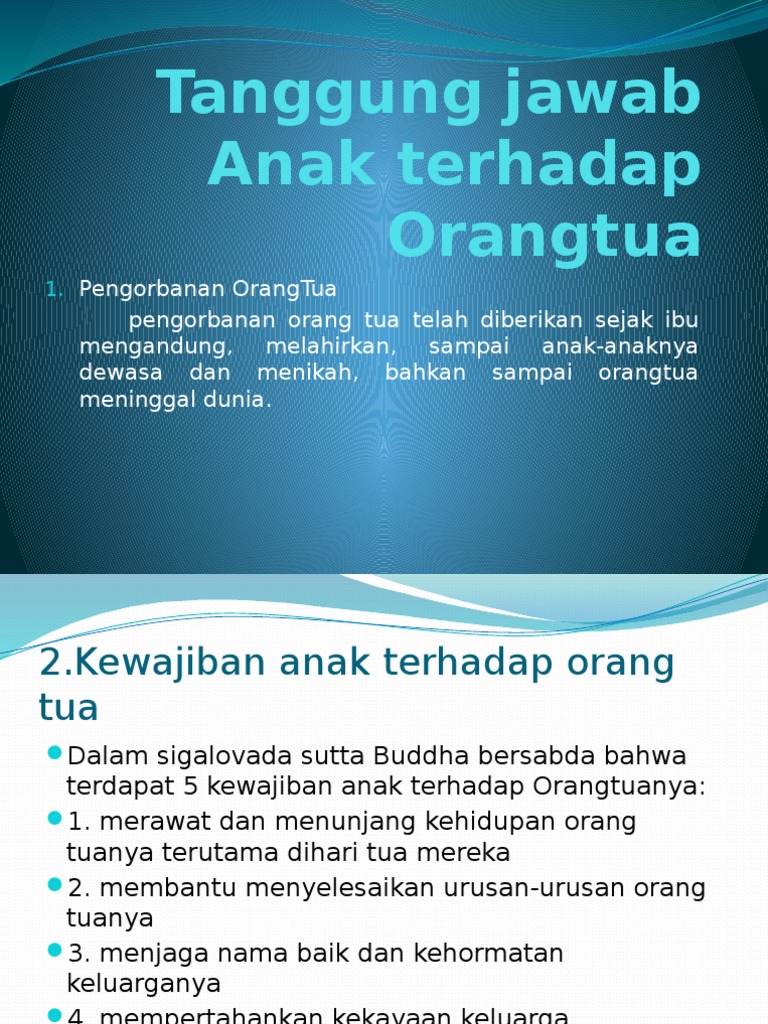 Tanggung Jawab Anak Terhadap Orangtua Pdf