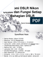Anatomi DSLR Nikon D3300 Dan Fungsi Setiap Bahagian DSLR