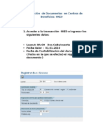 Reclasificación de Documentos en Centros de Beneficios