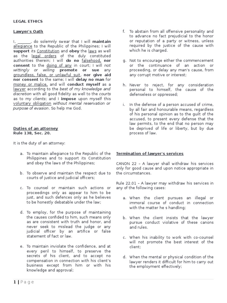 LEGAL ETHICS Final Exam Reviewer Attorney's Fee Lawyer