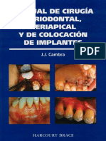 Manual de cirugía periodontal, periapical y de colocacion de implantes - J.Cambra