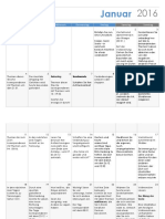 Timeslot Planer und Notizen Januar 2016