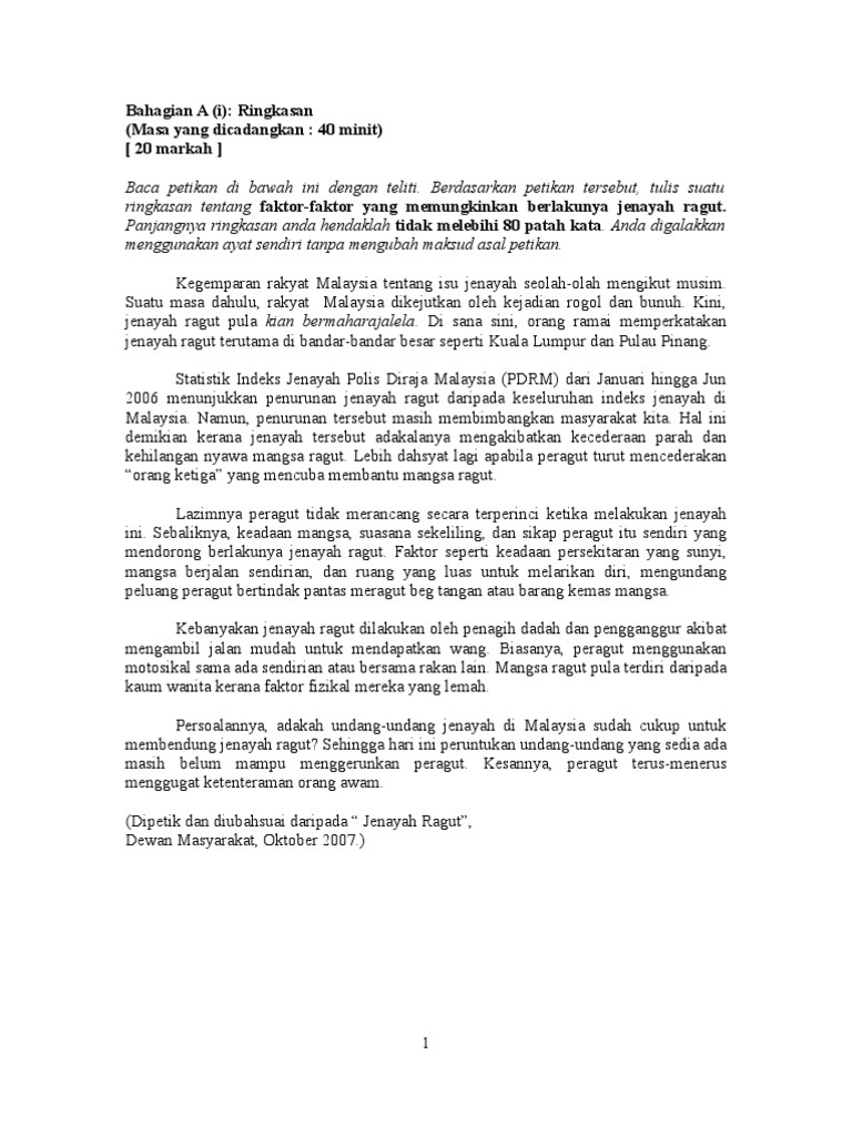 Kertas Soalan Bm Kertas 2 Pdf