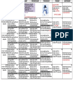 Oxf Jan Class Schedule