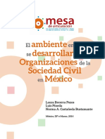 El Ambiente en El Que Se Desarrollan Las Osc en México