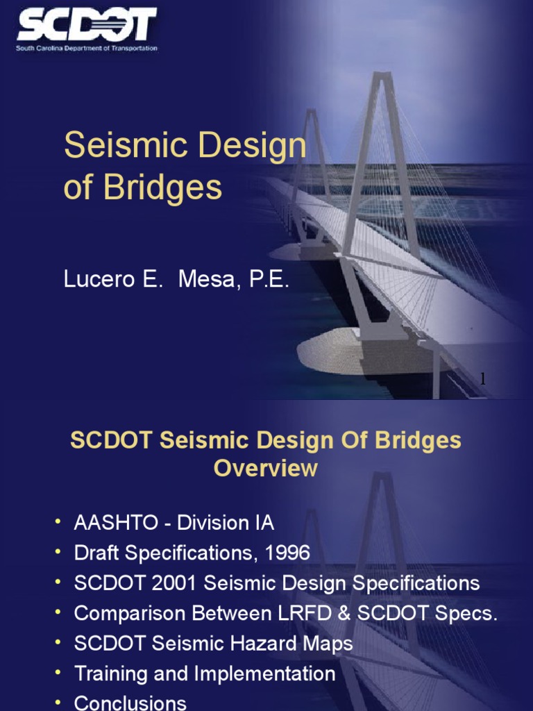 Seismic Design of Bridges Earthquakes Geological Hazards