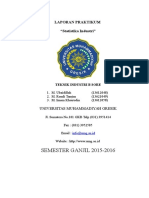 SEMESTER GANJIL 2015-2016: Laporan Praktikum "Statistika Industri"