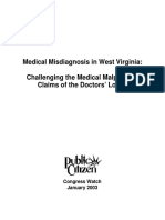 West Virginia Medical Misdiagnosis