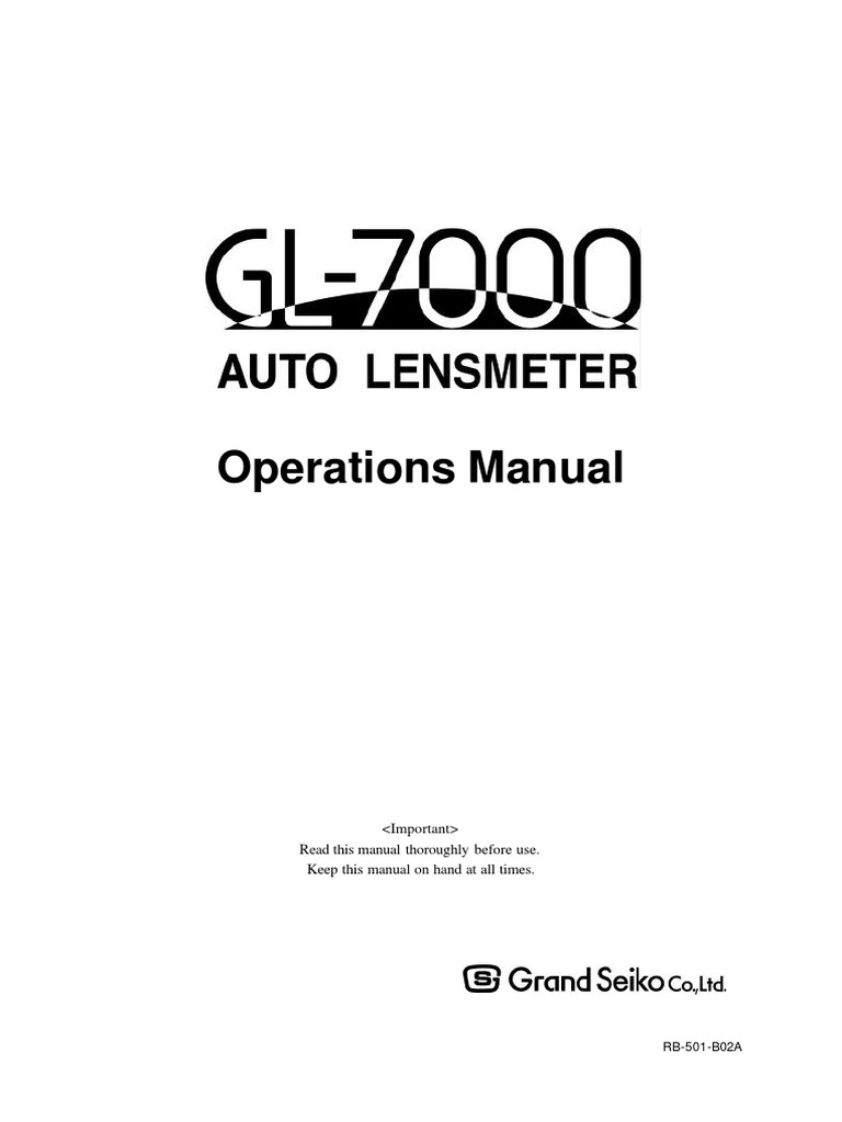 . GL7000 - Operations PDF | PDF | Electrical Connector | Humidity