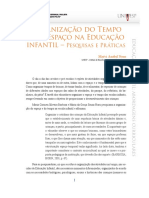 Organização Do Tempo e Do Espaço