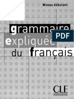 188572335 Grammaire Expliquee Du Francais Niveau Debutant CLE