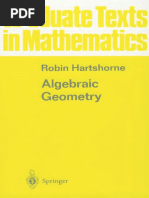 Algebraic Geometry - R. Hartshorne