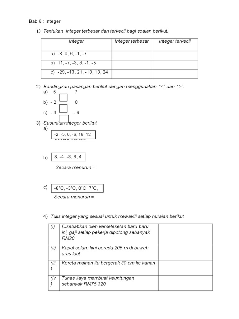 Pemahaman Dasar Integer Matematika | PDF | Metode & Bahan Ajar