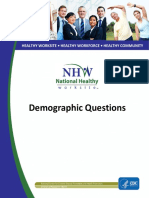 CDC - NHW 2014 Demographics