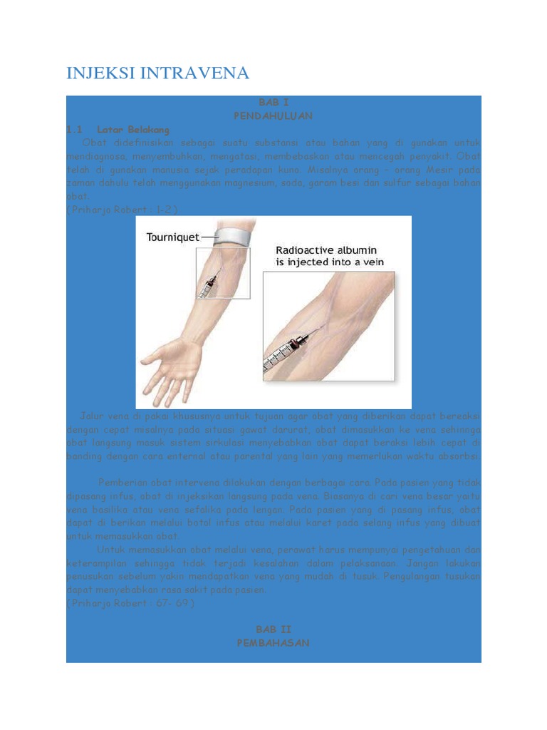 Panduan Injeksi Intravena Obat | PDF | Pengembangan Diri | Kesehatan ...