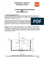 Aeration of Mixing and Equalization Basin