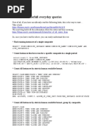 SOA INFRA Use Full Everyday Queries