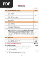 Geography (029) : Class Xi (2015-16)