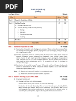 CLASS-XII (2015-16) (Theory) : Unit I: Isometric Projection of Solids