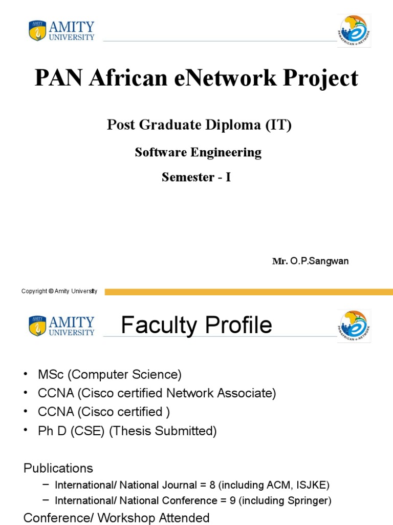 Pan African Enetwork Project: Post Graduate Diploma (It) | PDF ...