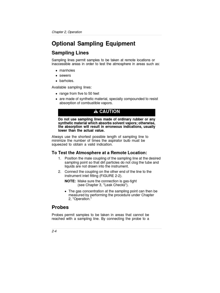Remote Sampling Equipment Guide | PDF | Science & Mathematics ...