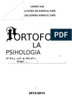 Portofoliu Psihologia Educatiei