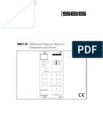 Differential Protection Relay for Generators and Motors