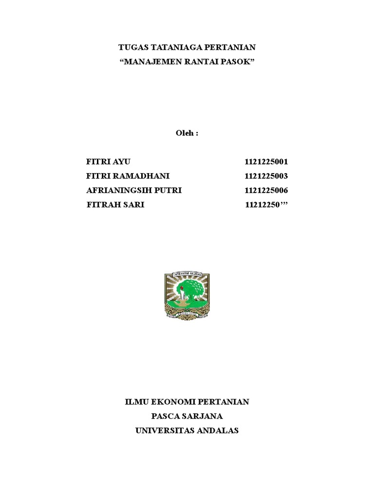 2. Manajemen Persediaan (Manajemen Rantai Pasokan)