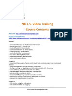 NX 7.5-Video Training Course Contents: Web Link Sample Videos Playlist