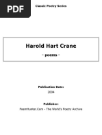 Harold Hart Crane Poems