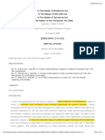 In The Matter of Bluebrook LTD in The Matter of IMO (UK) LTD in The Matter of Spirecove LTD in The Matter of The Companies Act 2006