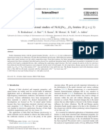 Structural and Vibrational Studies of Nial Fe O Ferrites (0 Rxr1)