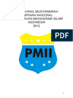 Hasil Muspimnas PMII 2012 PDF