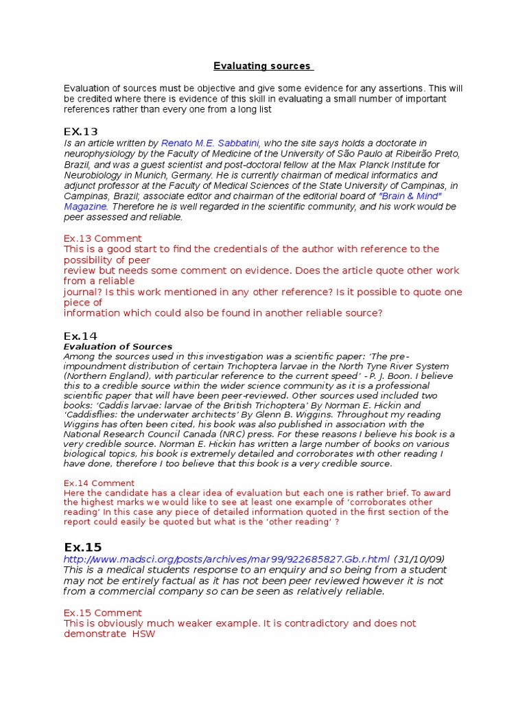 Source Evaluation for Students | PDF | Science | Academia