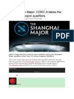 Shanghai Major: CDEC.A Takes The Chinese Open Qualifiers