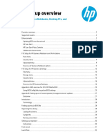 HP PC F10 Setup Overview