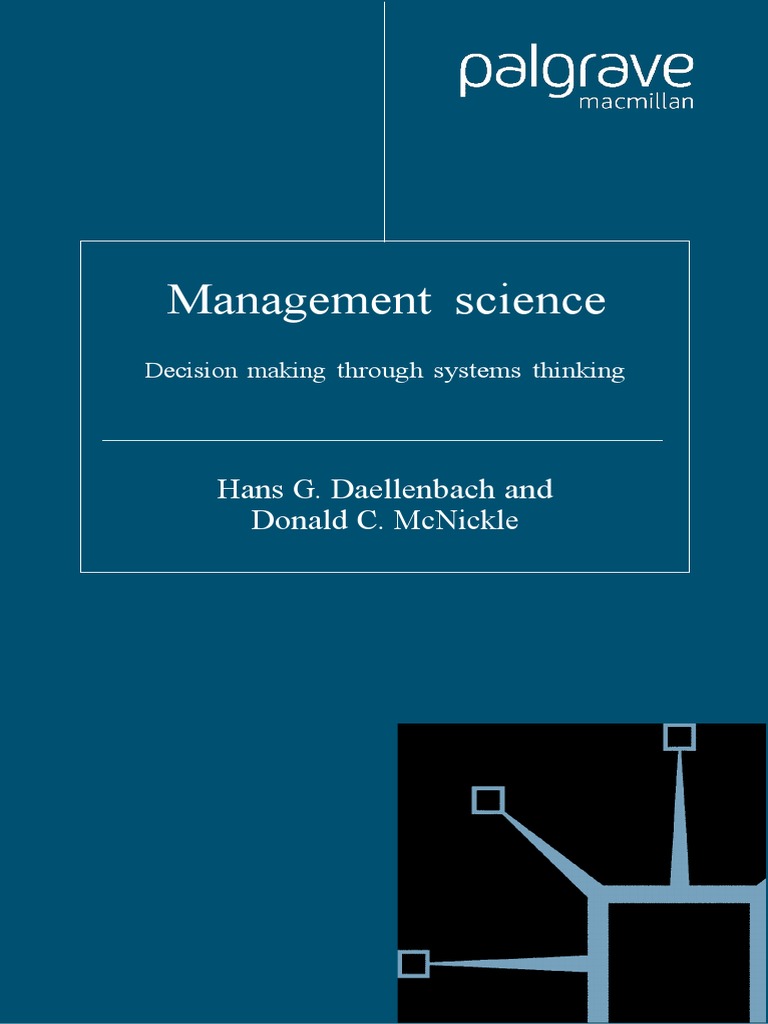 Systems Thinking in Management Science | PDF | Science | Science (General)