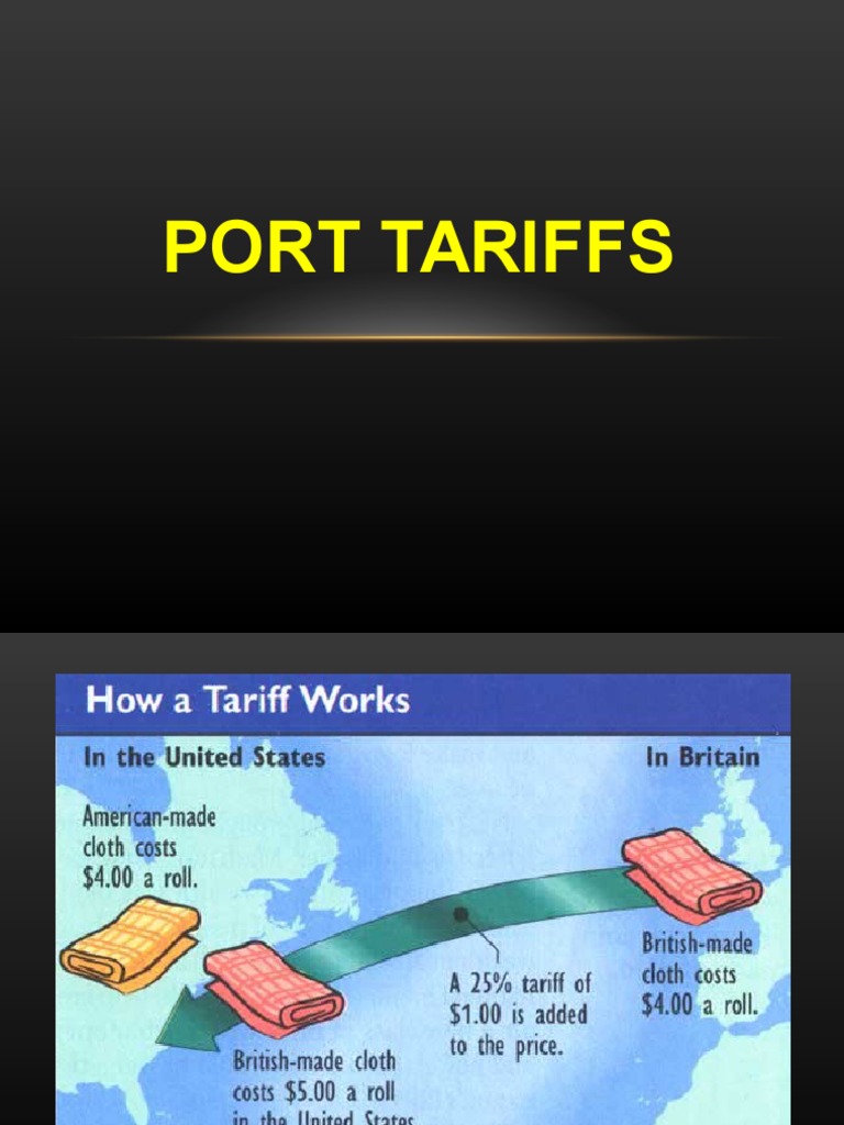 Lecture 5 Port Tariff PDF Containerization Port