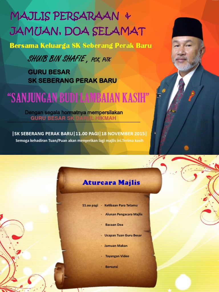 Majlis Persaraan Guru Besar Sk Sbrg P Baru Pdf