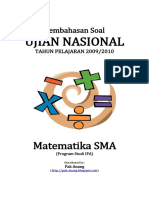 Pembahasan Soal UN Matematika SMA Program Studi IPA 2010