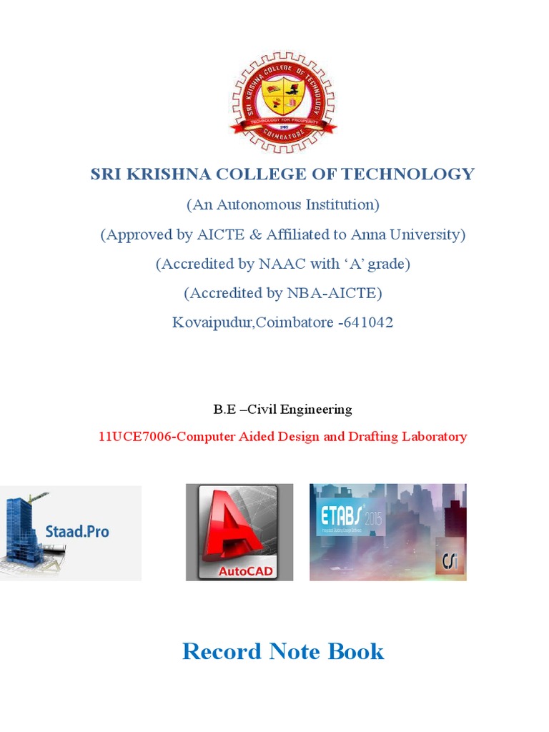 Record Note Book: Sri Krishna College of Technology | PDF