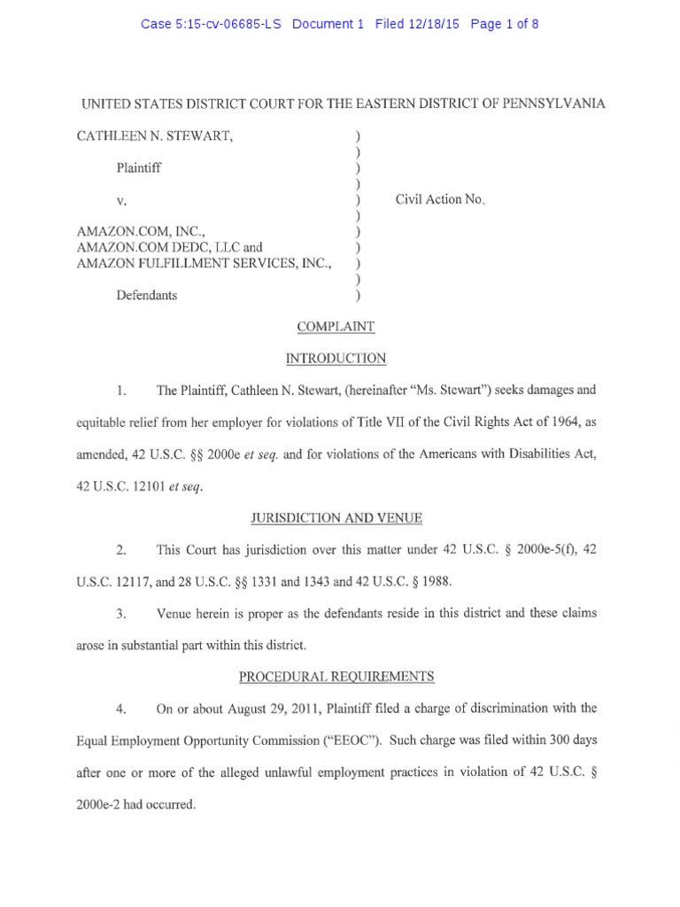 Amazon Lawsuit
