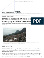 Brazil’s Economic Crisis Beats the Emerging Middle Class Back Down - WSJ