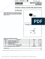 2n3600 Data Sheet