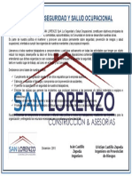 Politica de Seguridad y Salud Ocupacional San Lorenzo