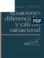 Ecuaciones Diferenciales y Cálculo Variacional [L. Elsgoltz (1970)]